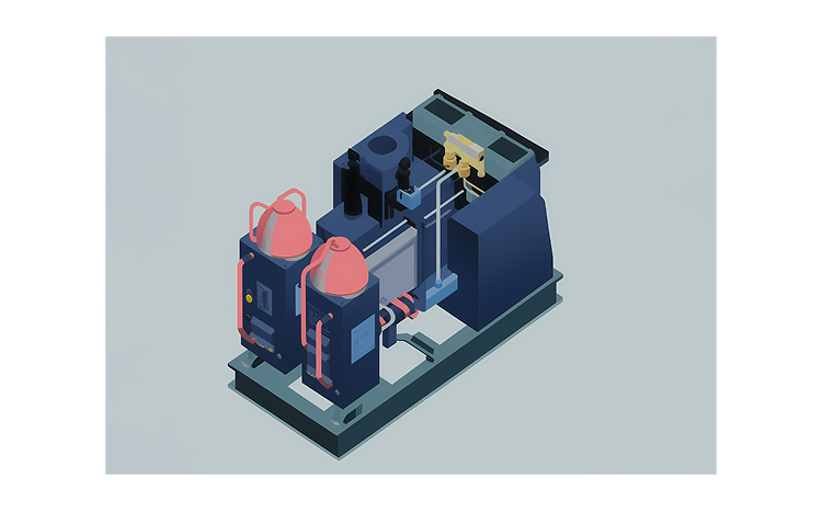 Illustrazione di un componente meccanico astratto