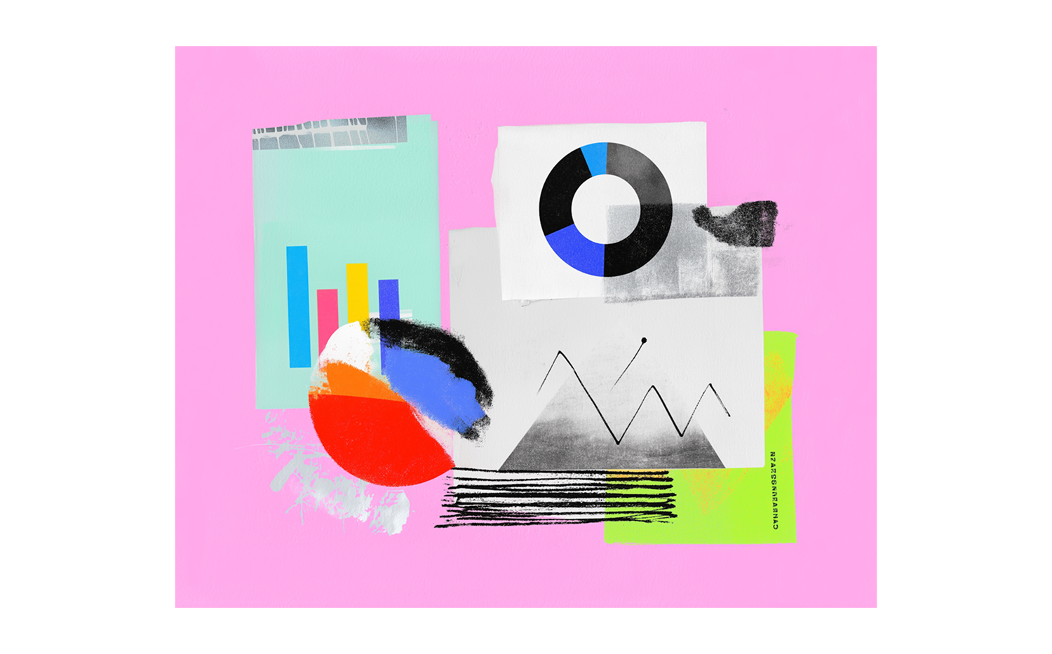 Illutsrazione di elementi grafici astratti