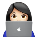 Icona di una persona che lavora al pc.
