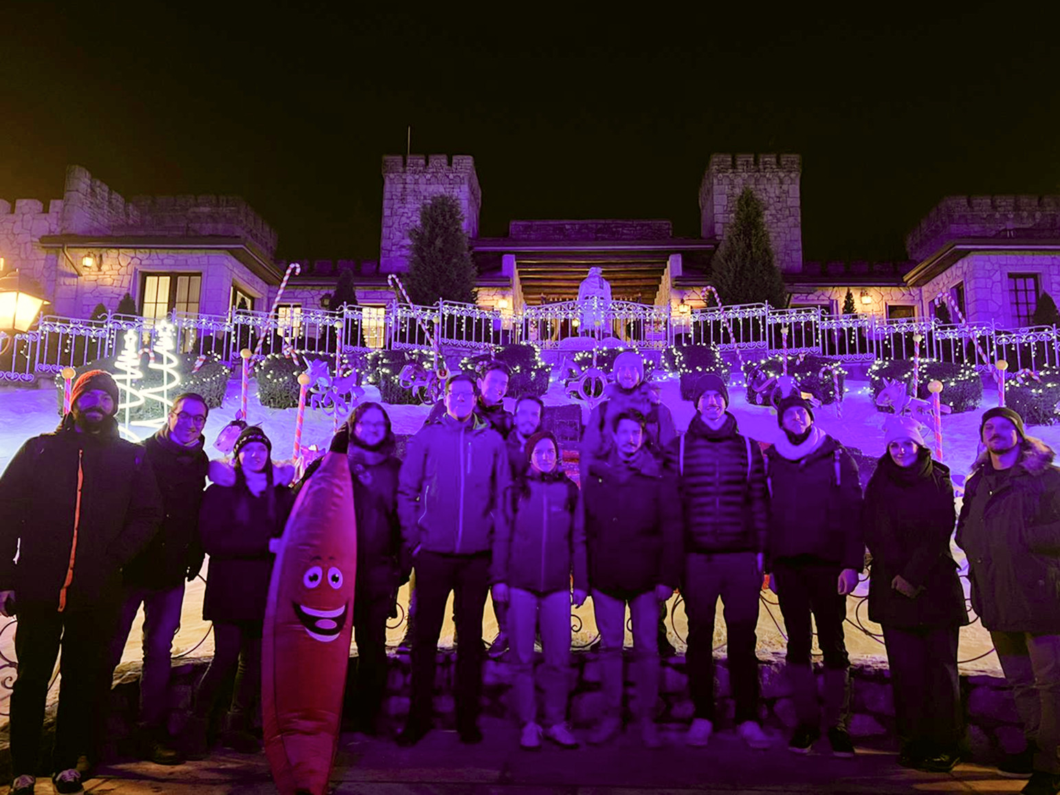 Foto di gruppo a Gardaland.