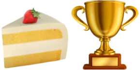 Icona di una torta e di un premio.