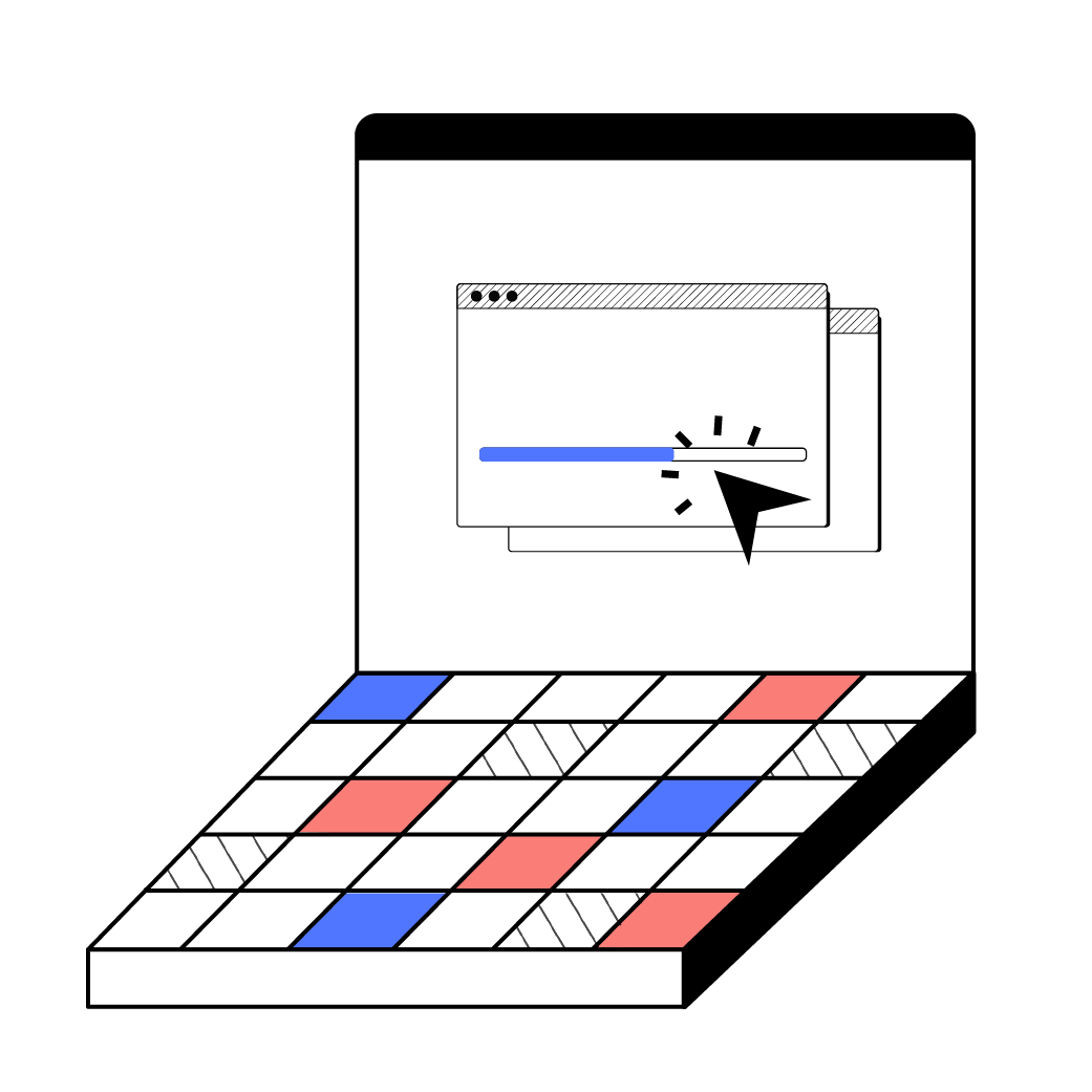 Illustrazione di un computer che rappresenta il servizio 
