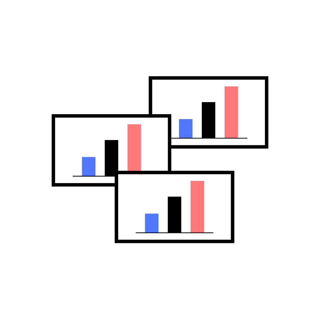 Simboli sviluppo business.