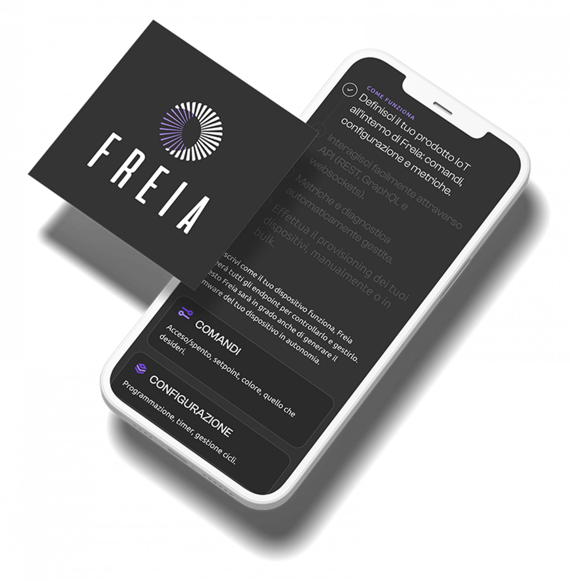 Telefono che sta utilizzando Freia.